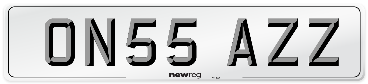 ON55 AZZ Number Plate from New Reg